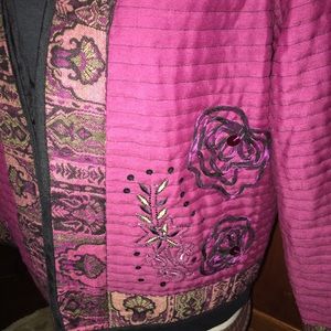 Vintage Quilted Embroidered Jacket
